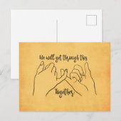 We zullen hier samen doorheen komen briefkaart (Voorkant / Achterkant)