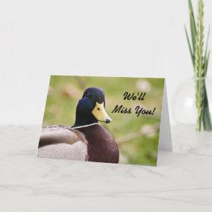 We zullen je Duck Card missen. Kaart