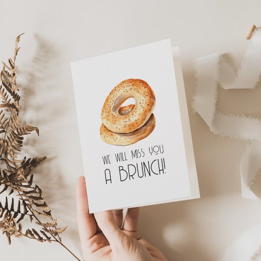 We zullen je een brunch missen verjaardagskaart vo kaart