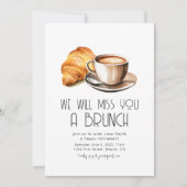 We zullen je een brunch pensioen brunch missen kaart (Voorkant)