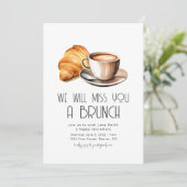 We zullen je een brunch pensioen brunch missen kaart (Staand voorkant)