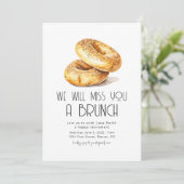 We zullen je een brunch pensioen brunch missen kaart (Staand voorkant)