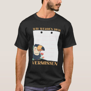 We zullen je missen Friends Afscheid met Si T-shirt