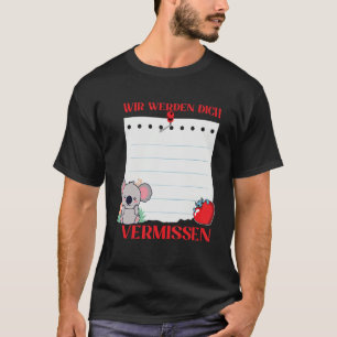 We zullen je missen Friends Afscheid met Si T-shirt