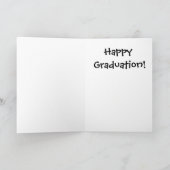 "We zullen je missen" of "Happy Afstuderen" Kaart (Binnen)