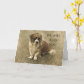 WE ZULLEN JE MISSEN ZETTEN. KAART (Gele Bloem)