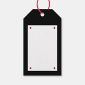 We zullen je sociale vervormende kerst missen. cadeaulabel (Achterkant)