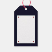 We zullen je sociale vervormende kerst missen. cadeaulabel (Achterkant)