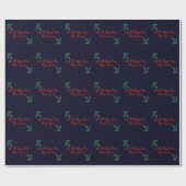 We zullen je sociale vervormende kerst missen. cadeaupapier (Vlak)