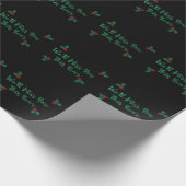 We zullen je sociale vervormende kerst missen. cadeaupapier (Hoek)