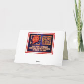 We zullen je sociale vervormende kerst missen. kaart (Achterkant)