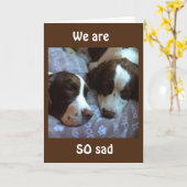 WE ZULLEN JE ZO VEEL MISSEN! KAART (Gele Bloem)