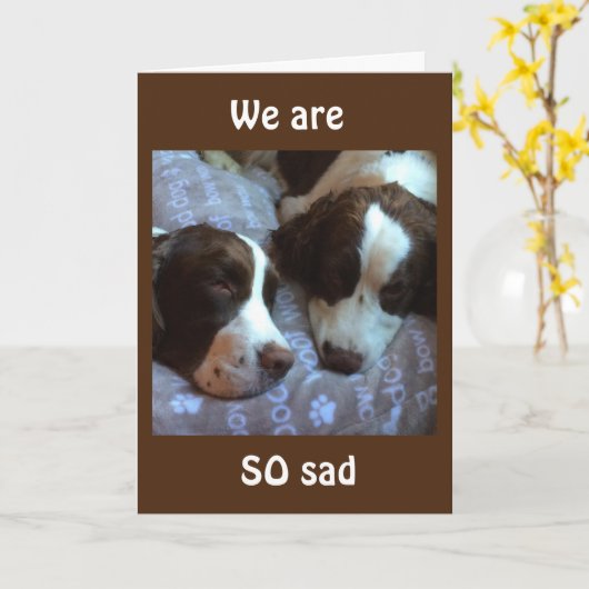 WE ZULLEN JE ZO VEEL MISSEN! KAART (Gele Bloem)