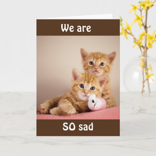 WE ZULLEN JE ZO VEEL MISSEN! KAART (Gele Bloem)