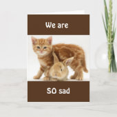 WE ZULLEN JE ZO VEEL MISSEN! KAART (Voorkant)