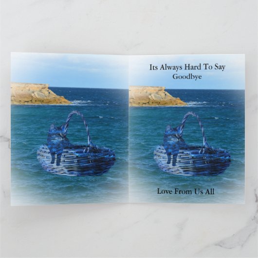 We zullen Miss U Cat Zee Adventure Bon Voyage Kaar Kaart (Binnen)