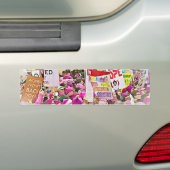 "We zullen niet toegeven" Demonstrant tekent vrouw Bumpersticker (Op auto)