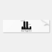 We zullen nooit 9/11 vergeten bumpersticker (Voorkant)