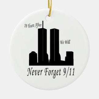 We zullen nooit 9/11 vergeten keramisch ornament