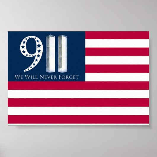 We zullen nooit 9/11 vergeten poster (Voorkant)