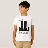 We zullen nooit 9/11 vergeten t-shirt (Voorkant volledig)