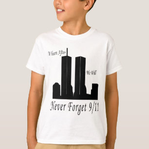 We zullen nooit 9/11 vergeten t-shirt