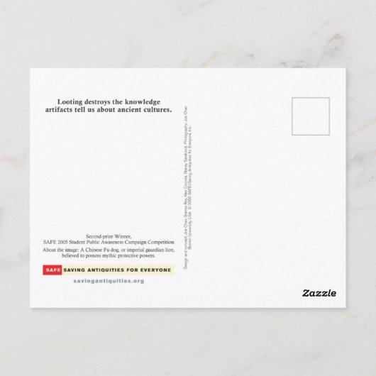 We zullen nooit briefkaart kennen (Achterkant)