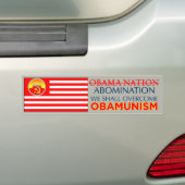 We zullen Obamunisme-Bumpersticker overwinnen Bumpersticker (Op auto)
