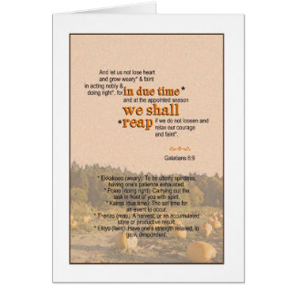 We zullen opnieuw beginnen - Galatiaans 6:9