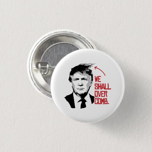 We zullen over de kam ronde button 3,2 cm (Voorkant /achterkant)