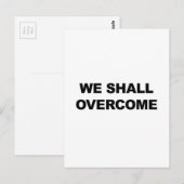 WE ZULLEN OVERKOMEN BRIEFKAART (Voorkant / Achterkant)