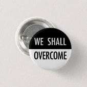 We zullen overwinnen ronde button 3,2 cm (Voorkant /achterkant)