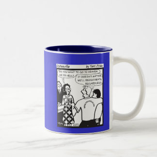 We zullen recoreren tweekleurige koffiemok