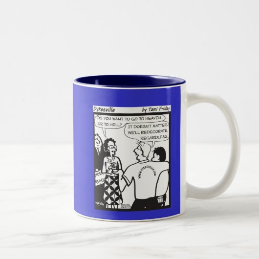 We zullen recoreren tweekleurige koffiemok (Rechts)