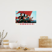 We zullen Taiwan zeker bevrijden! Chinees leger ui Poster (Keuken)