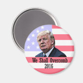 We zullen Trump Amerika overwinnen Magneet (Voorkant / Achterkant)