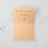 We zullen u missen... Kaart (Binnen)