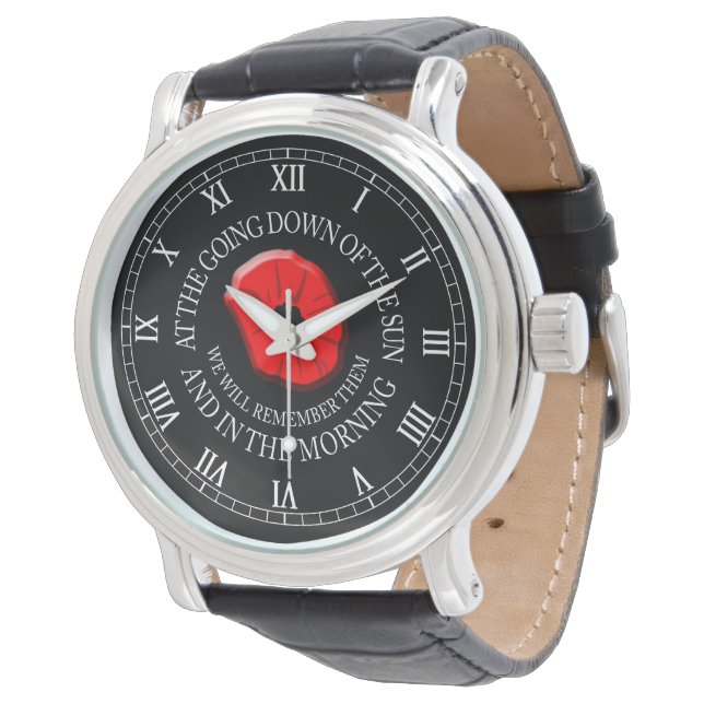 We zullen ze onthouden. Poppy Watch. Horloge (Gekanteld)