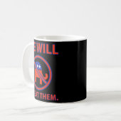 We zullen ze verslaan. 3 koffiemok (Voorkant links)