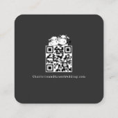 We zullen zeggen ik moo Koe bruiloft QR code Informatiekaartje (Achterkant)