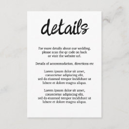 We zullen zeggen ik moo Koe bruiloft QR code Informatiekaartje