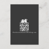 We zullen zeggen ik moo Koe bruiloft QR code Informatiekaartje (Achterkant)