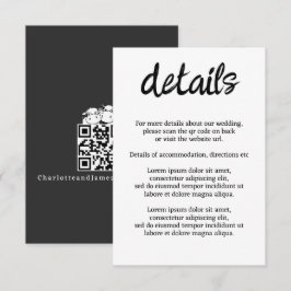 We zullen zeggen ik moo Koe bruiloft QR code Informatiekaartje