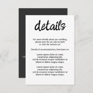 We zullen zeggen ik moo Koe bruiloft QR code Informatiekaartje