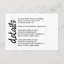 We zullen zeggen ik moo Koe bruiloft QR code Informatiekaartje