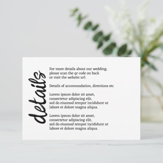 We zullen zeggen ik moo Koe bruiloft QR code Informatiekaartje (Staand voorkant)