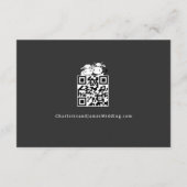 We zullen zeggen ik moo Koe bruiloft QR code Informatiekaartje (Achterkant)