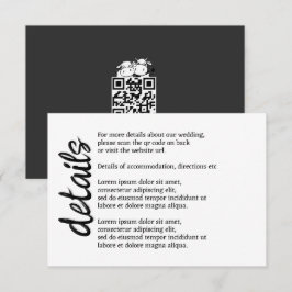 We zullen zeggen ik moo Koe bruiloft QR code Informatiekaartje