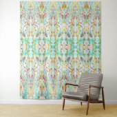 "We zwemmen in de zon" - Kunstboomschildpad Wandkleed (In situ)