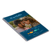 We zwemmen samen koppel aangepaste foto notitieboek (Rechterzijde)